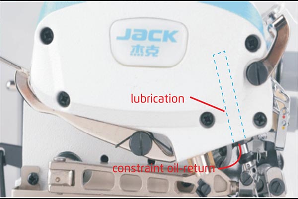 Lubrification de la barre à aiguille - JACK E4S