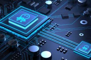 Puce avec intelligence artificielle (IA)